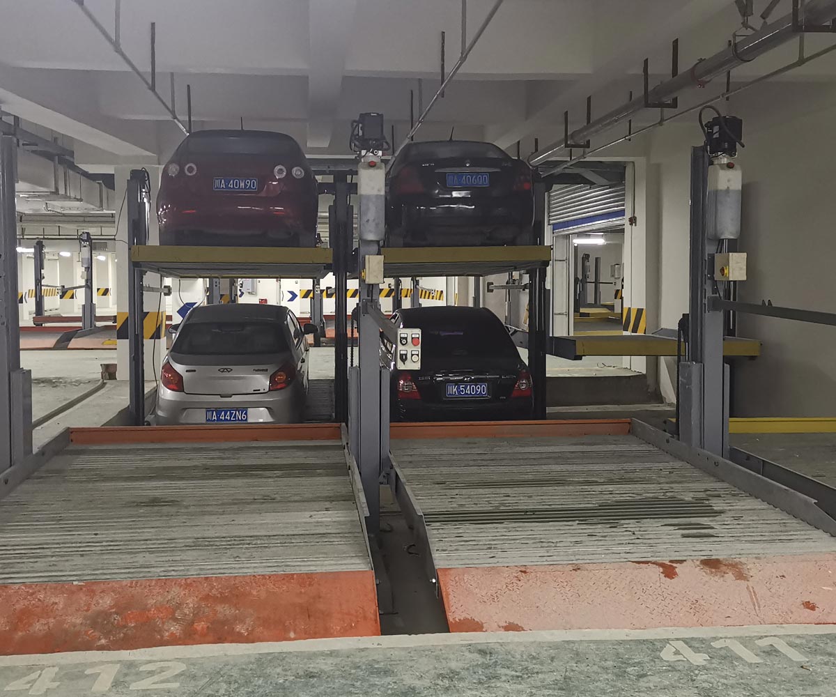 威寧二層簡易升降類機械車庫